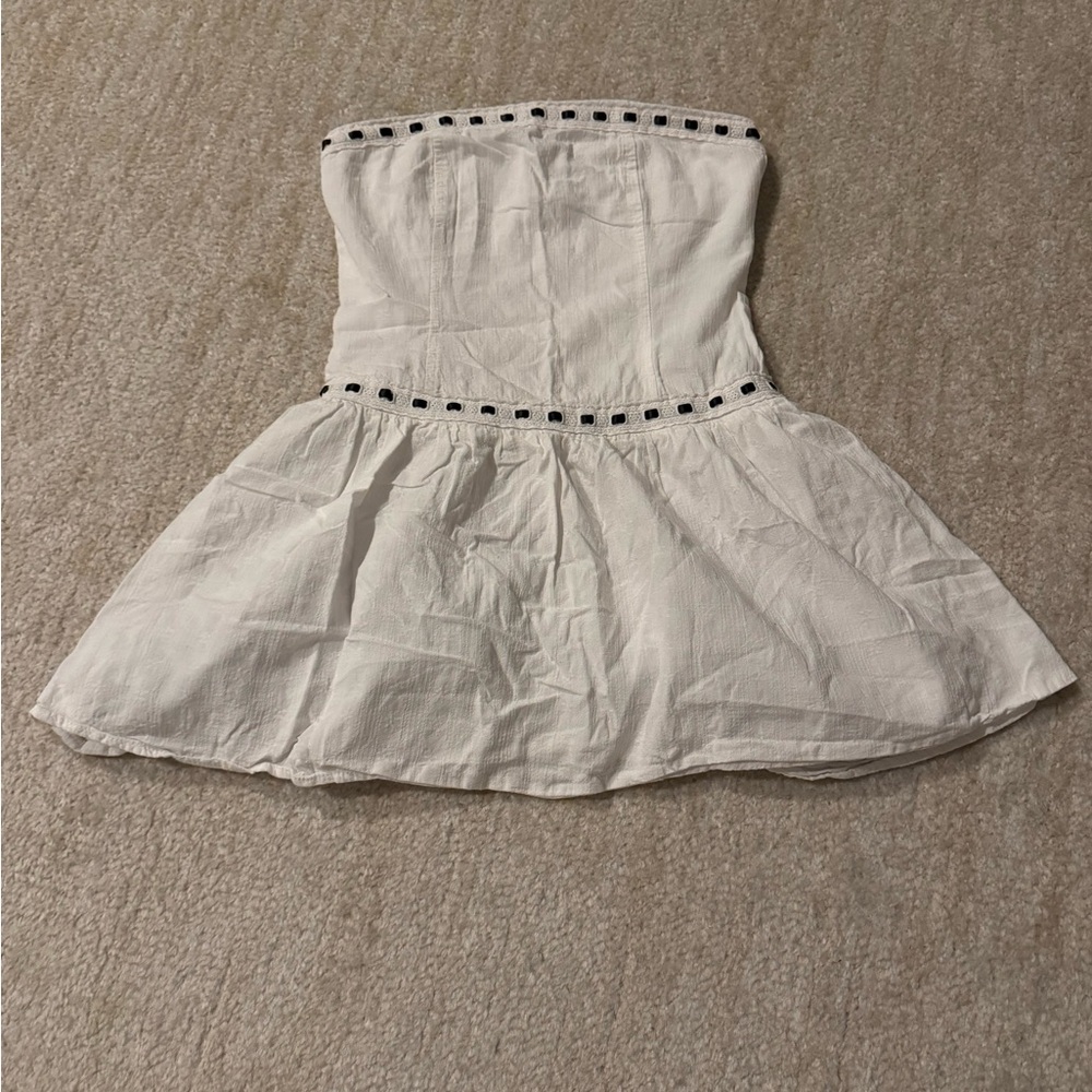 White Strapless Dress